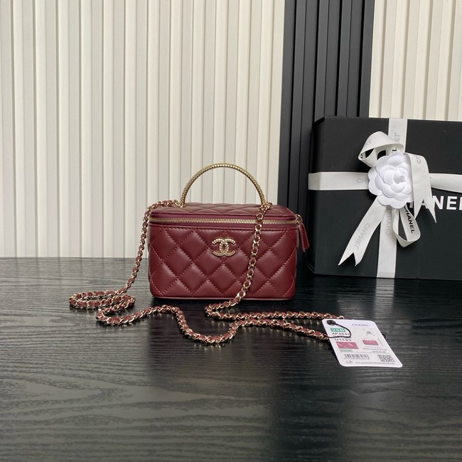Chanel Long Vanity with chain AP4842 red