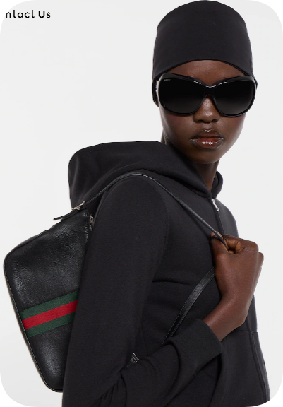 Gucci Lunetta small crossbody bag 863406 black