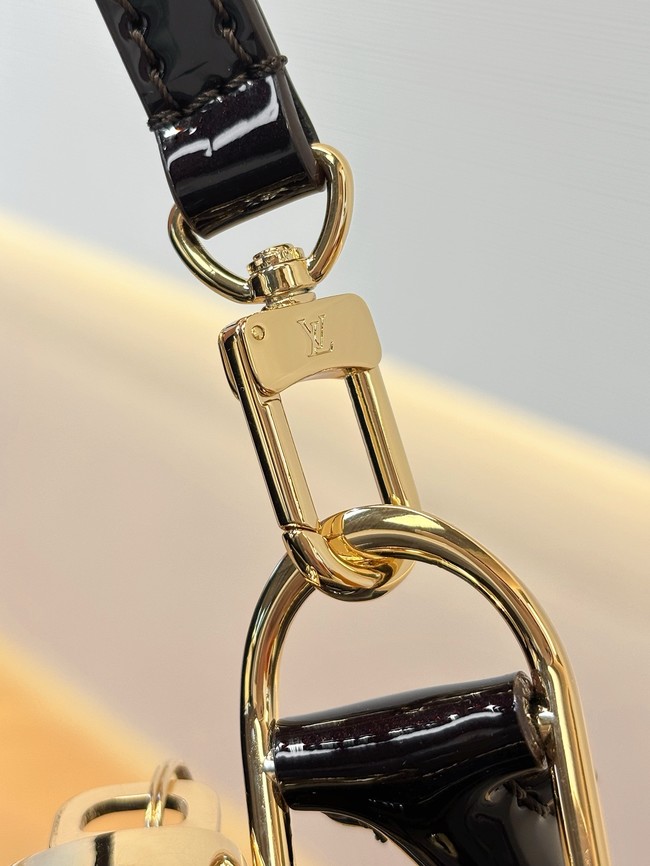 Louis Vuitton Monogram Vernis Alma BB Tote Bag M91606 dark brown