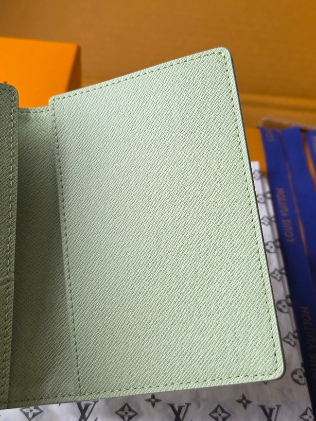 Louis Vuitton Passport Cover M27613 Green Asnieres