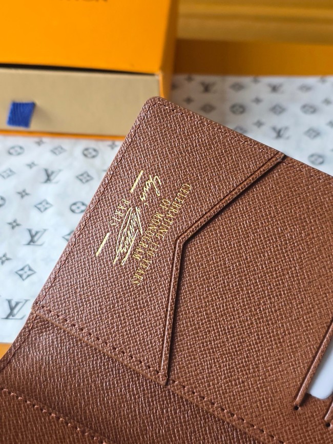 Louis Vuitton Passport Cover M27613 dark brown