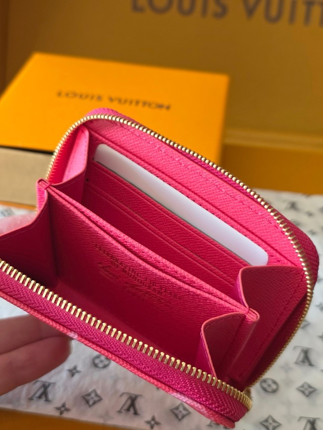 Louis Vuitton Zippy Coin Purse M27721 Rose Ruban