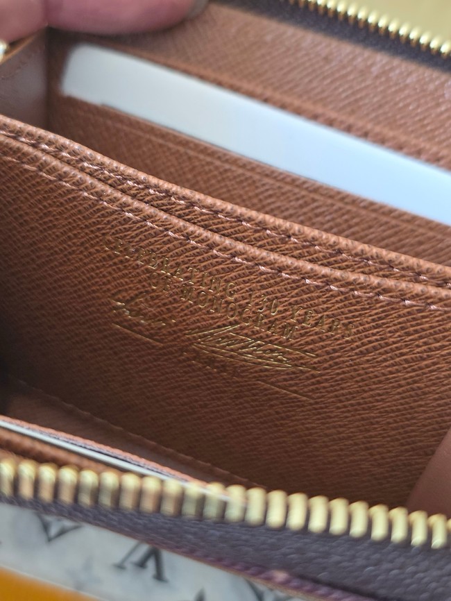 Louis Vuitton Zippy Coin Purse M27721 dark brown