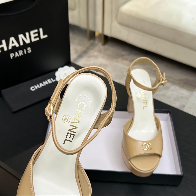 Chanel Sandals Laminated Lambskin 11CM 66966-5