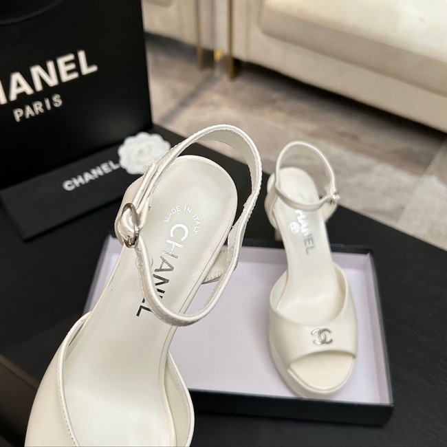 Chanel Sandals Laminated Lambskin 11CM 66966-6