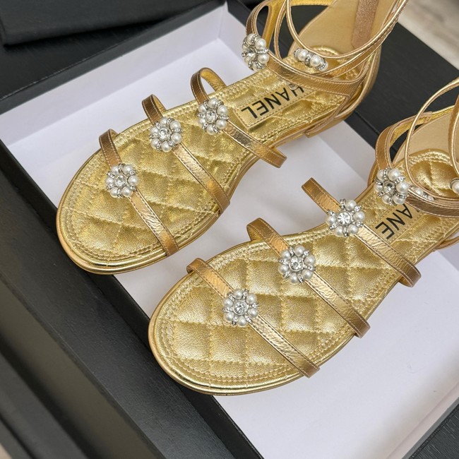 Chanel Sandals Laminated Lambskin 66964-1