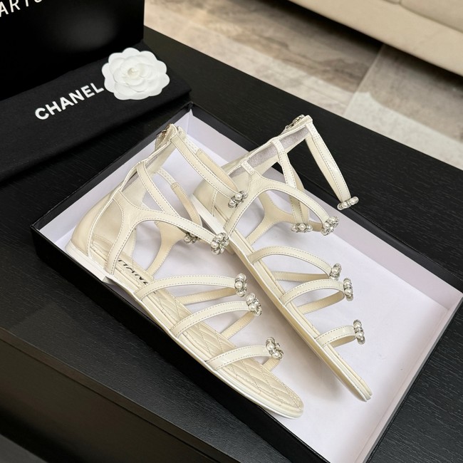 Chanel Sandals Laminated Lambskin 66964-2