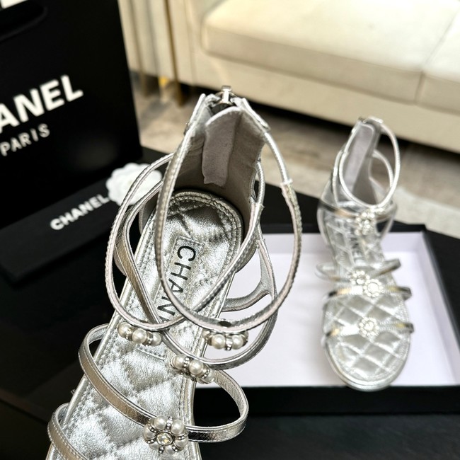 Chanel Sandals Laminated Lambskin 66964-3