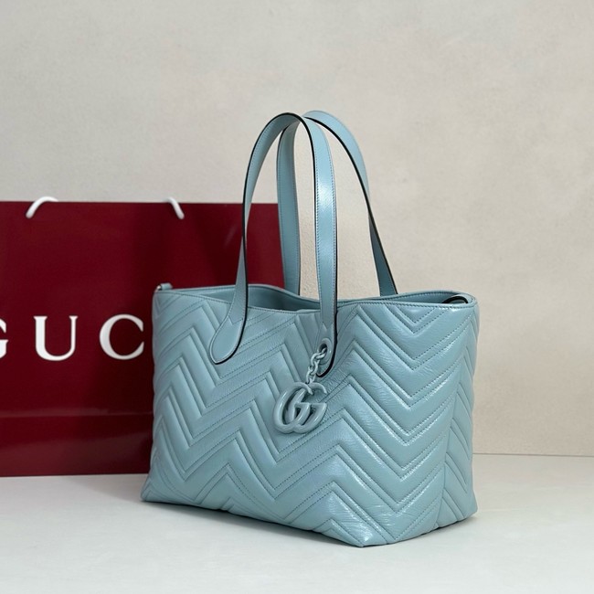 Gucci GG Marmont medium tote bag 855279 blue