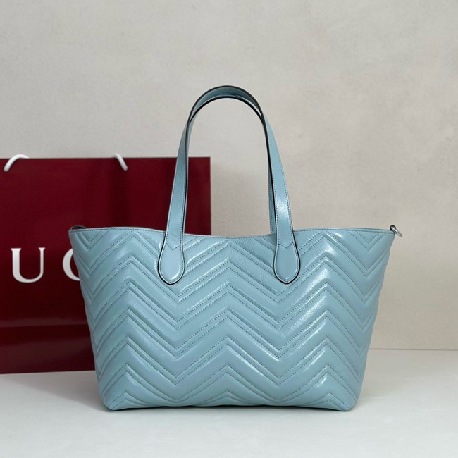 Gucci GG Marmont medium tote bag 855279 blue
