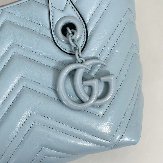 Gucci GG Marmont small tote bag 855391 Icy blue