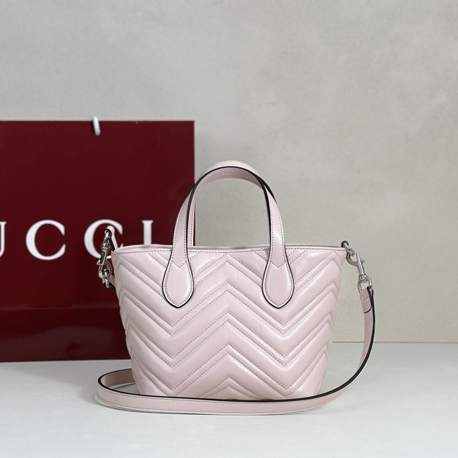 Gucci GG Marmont small tote bag 855391 pink