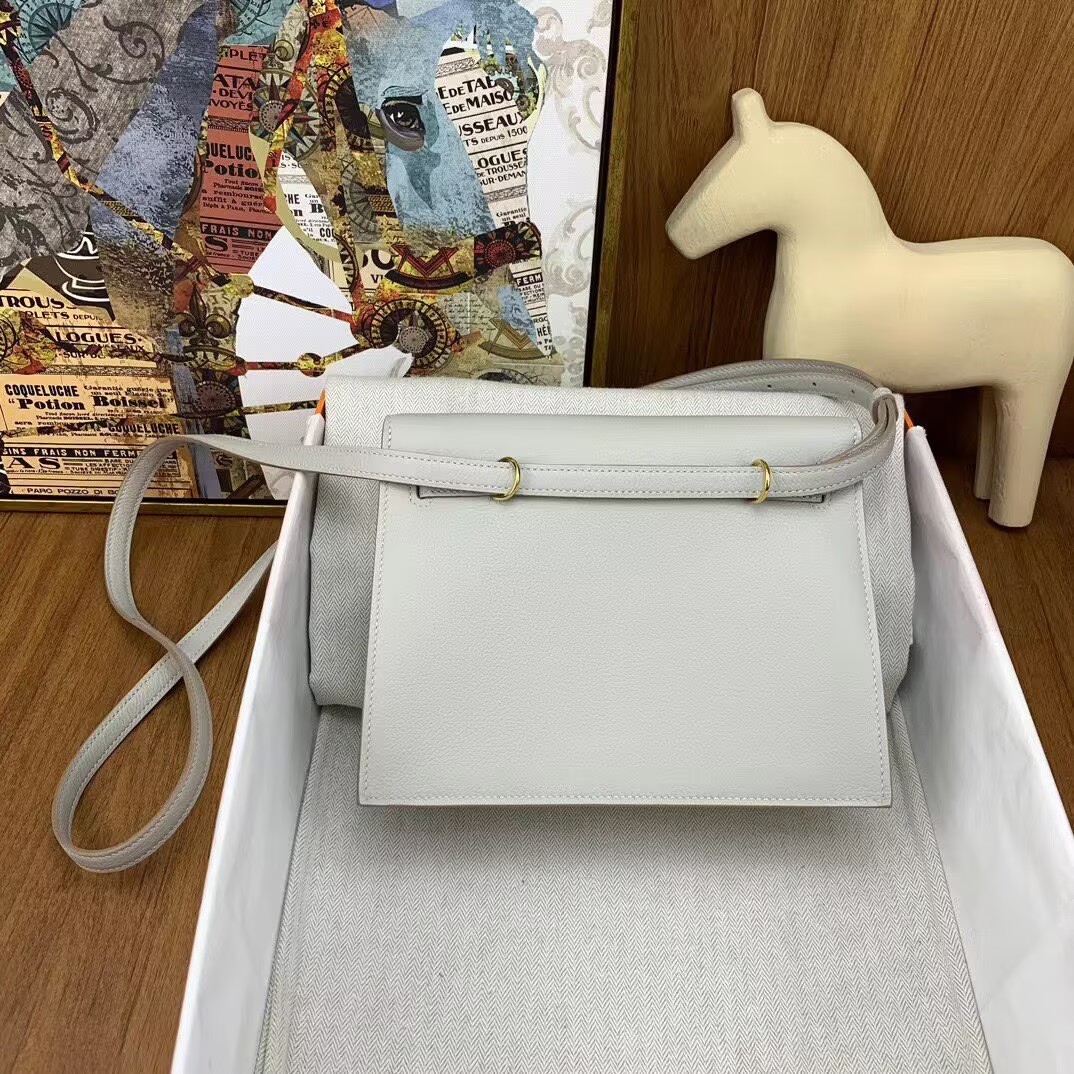 Hermes Kelly Danse Original Evercolor Leather 22CM KL22 Light Gold-Tone