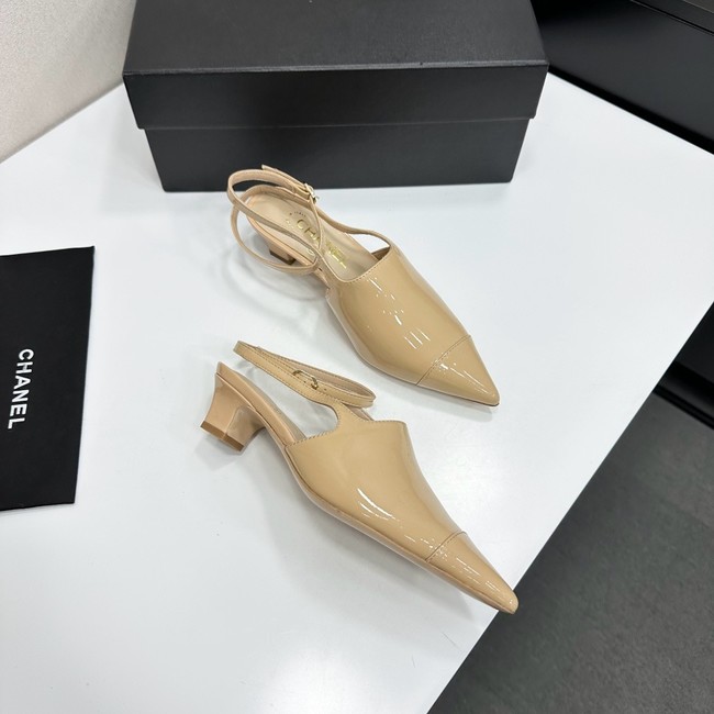 Chanel Slingbacks Patent Calfskin G47054-1