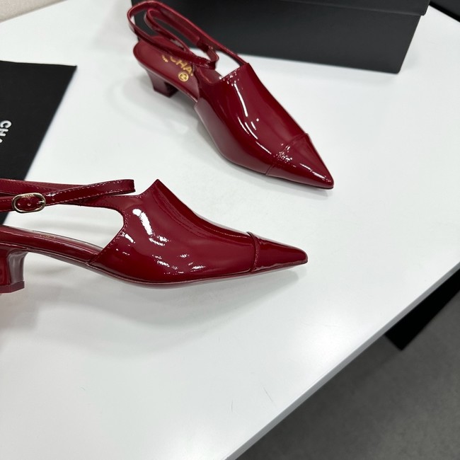 Chanel Slingbacks Patent Calfskin G47054-2