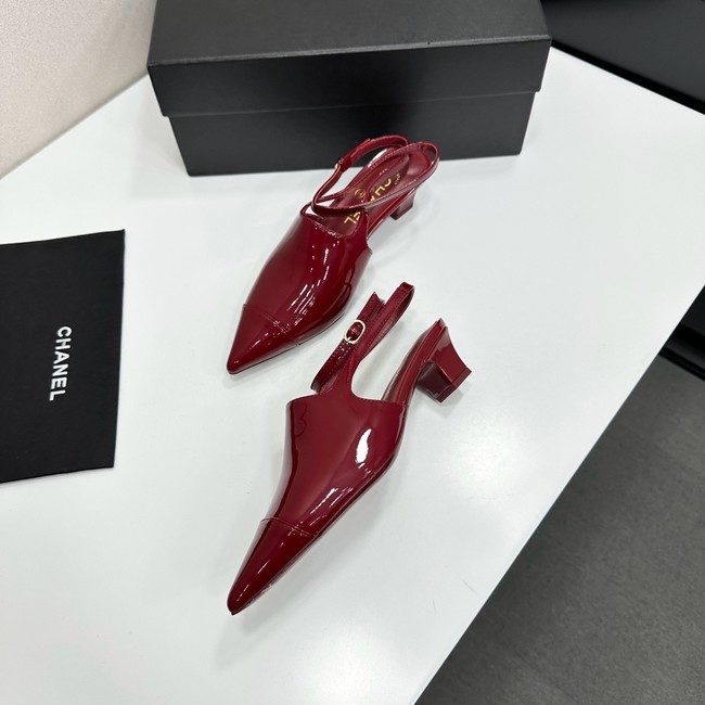 Chanel Slingbacks Patent Calfskin G47054-2