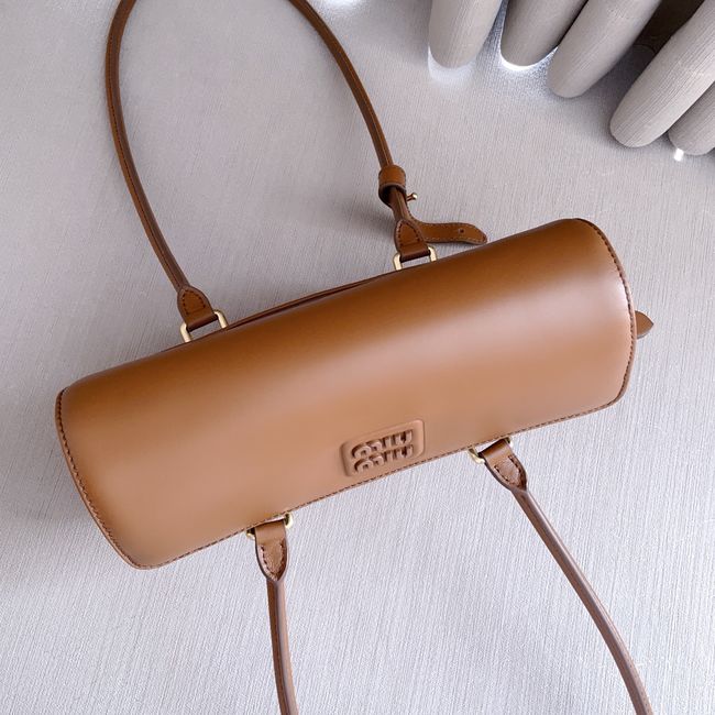 MIUMIU Arcadie leather bag 5BD282 light camel