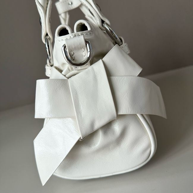 MIUMIU Patent leather bag 5BA336 white