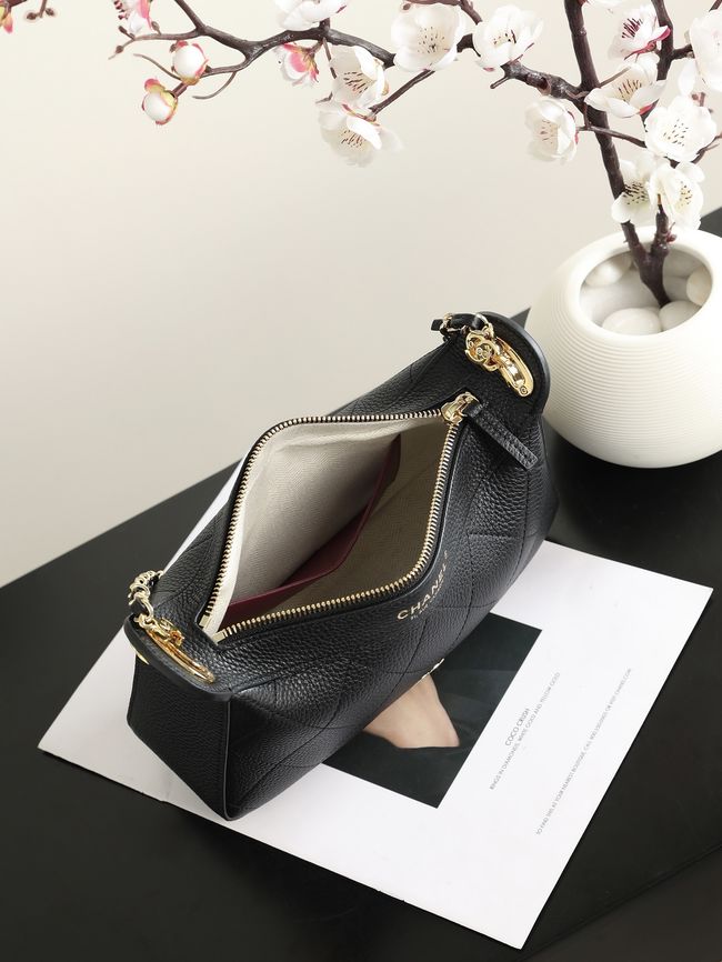 CHANEL Hobo Bag AS6640 black