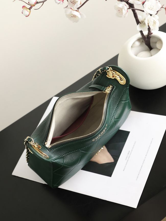 CHANEL Hobo Bag AS6640 green