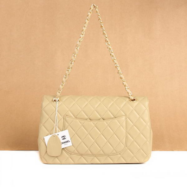 Chanel Jumbo Bags 1119 Apricot Leather Golden Hardware Chanel Jumbo Bags 1119 Apricot Leather Golden Hardware