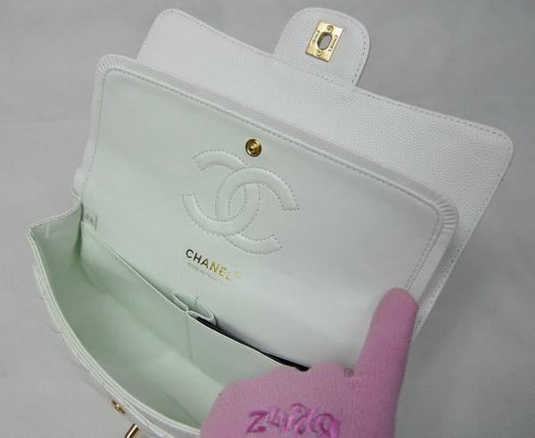 Chanel 2.55 Quilted Flap Bag 1112 White with Gold Hardware Chanel 2.55 Quilted Flap Bag 1112 White with Gold Hardware