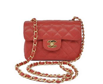 Cheap Chanel Classic mini Flap Bag 1115 Red Leather Golden Hardware Cheap Chanel Classic mini Flap Bag 1115 Red Leather Golden Hardware