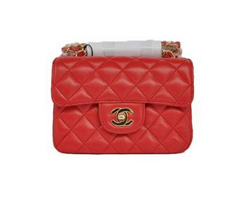 Cheap Chanel Classic mini Flap Bag 1115 Red Sheepskin Golden Hardware Cheap Chanel Classic mini Flap Bag 1115 Red Sheepskin Golden Hardware