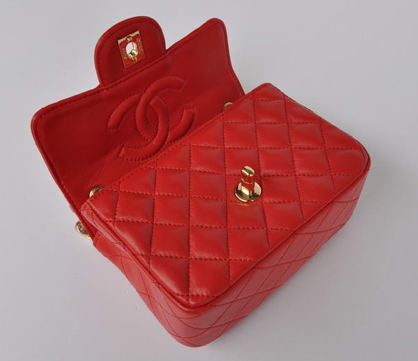 Cheap Chanel Classic mini Flap Bag 1115 Red Sheepskin Golden Hardware Cheap Chanel Classic mini Flap Bag 1115 Red Sheepskin Golden Hardware