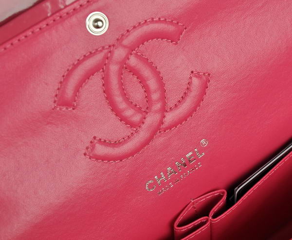 Cheap Chanel 2.55 Series Flap Bag 1112 Peach Patent Leather Silver Hardware Cheap Chanel 2.55 Series Flap Bag 1112 Peach Patent Leather Silver Hardware
