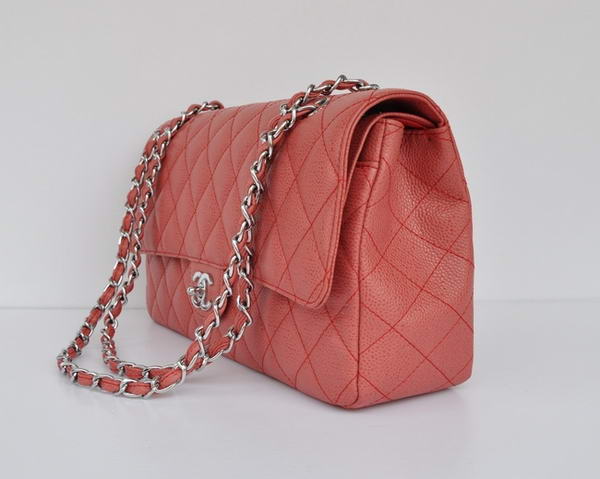 Cheap Chanel 2.55 Series Flap Bag 1113 Red Leather Silver Hardware Cheap Chanel 2.55 Series Flap Bag 1113 Red Leather Silver Hardware