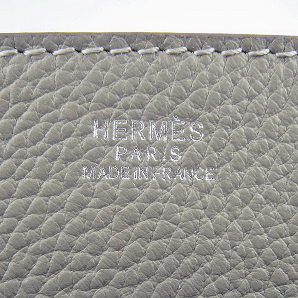 Hermes Gray Cow Leather Messenger Bags H2811