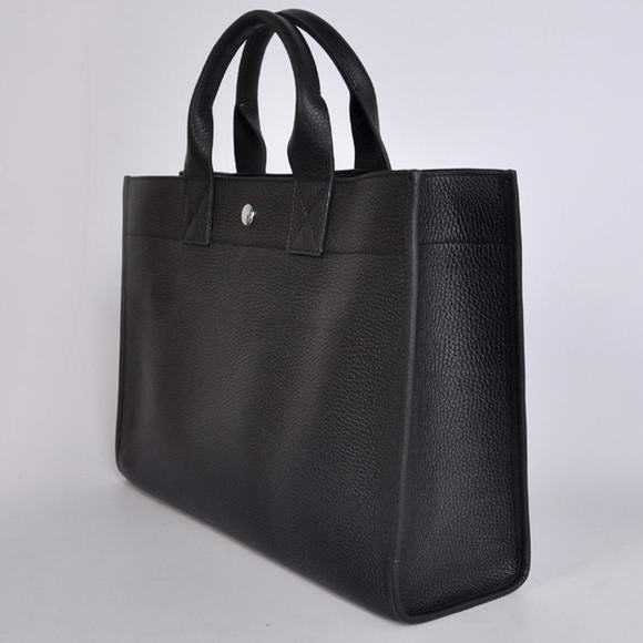 Hermes Briefcase 40CM Clemence Leather Bag Black Hermes Briefcase 40CM Clemence Leather Bag Black
