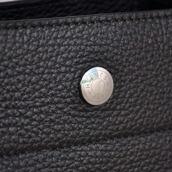 Hermes Briefcase 40CM Clemence Leather Bag Black Hermes Briefcase 40CM Clemence Leather Bag Black