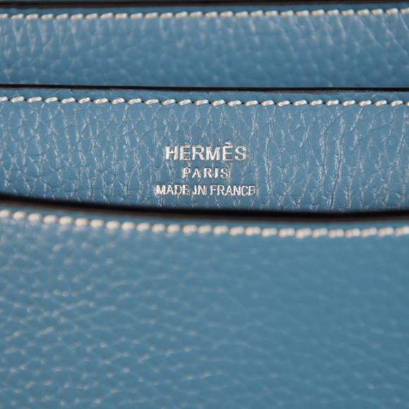 Hermes Sac Depeche 38cm Briefcase Clemence Blue Hermes Sac Depeche 38cm Briefcase Clemence Blue
