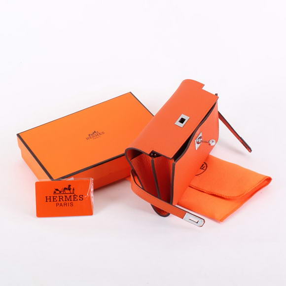 Hermes Kelly Bi-Fold Wallet A708 Orange Hermes Kelly Bi-Fold Wallet A708 Orange