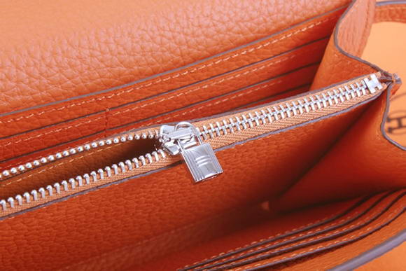 Hermes Kelly Bi-Fold Wallet A708 Orange Hermes Kelly Bi-Fold Wallet A708 Orange