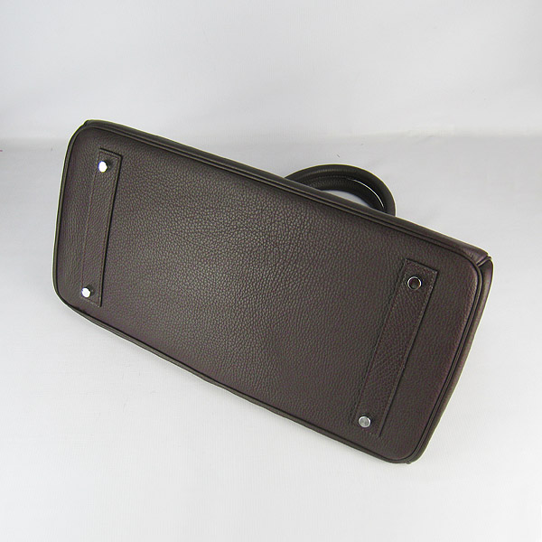 Hermes Birkin 6109 Togo Leather Bag Dark Coffee 42cm Silver Hermes Birkin 6109 Togo Leather Bag Dark Coffee 42cm Silver