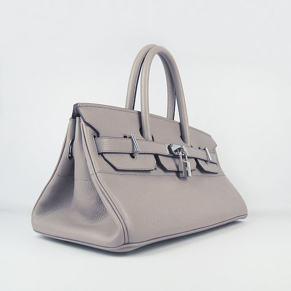 Hermes Birkin 6109 Togo Leather Bag Grey 42cm Silver Hermes Birkin 6109 Togo Leather Bag Grey 42cm Silver
