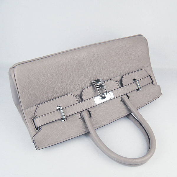 Hermes Birkin 6109 Togo Leather Bag Grey 42cm Silver Hermes Birkin 6109 Togo Leather Bag Grey 42cm Silver