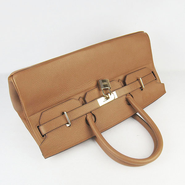 Hermes Birkin 6109 Togo Leather Bag Light Coffee 42cm Gold Hermes Birkin 6109 Togo Leather Bag Light Coffee 42cm Gold