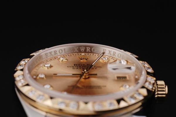 Rolex Datejust Diamond Bzel Stainless Steel Watch-RD2410 Rolex Datejust Diamond Bzel Stainless Steel Watch-RD2410
