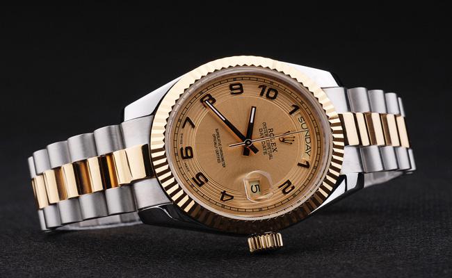 Rolex Day-Date 33mm Golden Surface Cutwork Watch-RD2882 Rolex Day-Date 33mm Golden Surface Cutwork Watch-RD2882