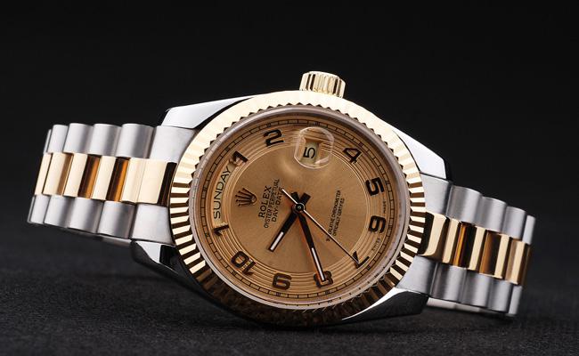 Rolex Day-Date 33mm Golden Surface Cutwork Watch-RD2882 Rolex Day-Date 33mm Golden Surface Cutwork Watch-RD2882