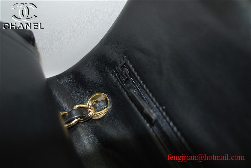 Chanel 2.55 Double Flap Gold Hardware A1112 Black Chanel 2.55 Double Flap Gold Hardware A1112 Black