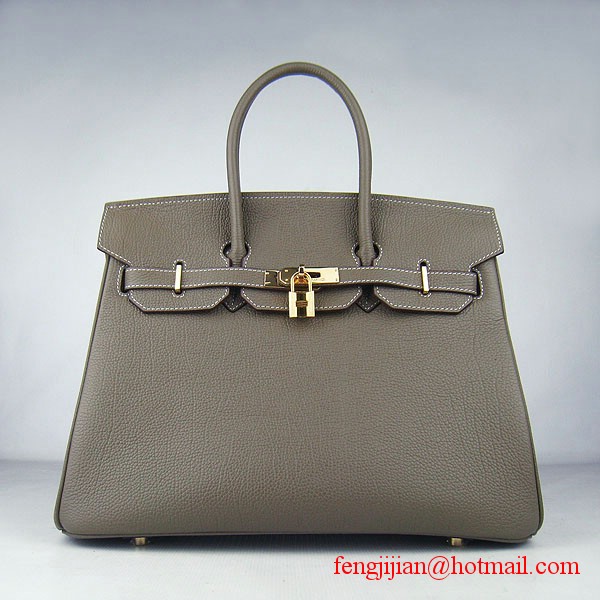 Hermes Birkin 35cm Tendon Veins Leather Bag Khaki Gold Hardware Hermes Birkin 35cm Tendon Veins Leather Bag Khaki Gold Hardware
