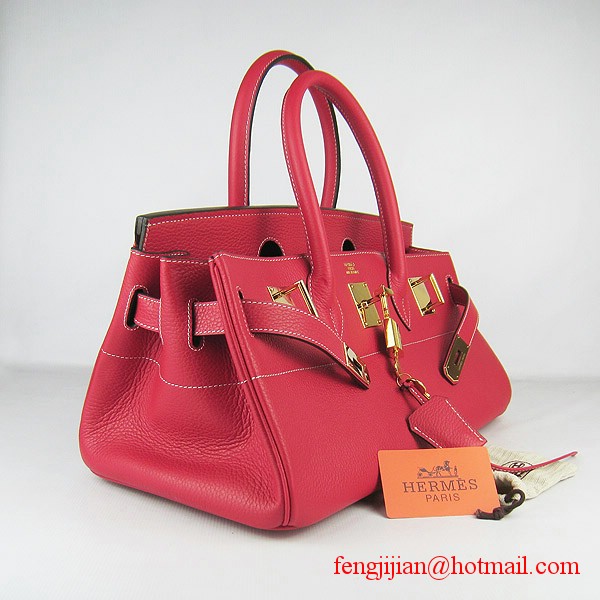 Hermes Birkin 42cm Togo Leather Bag 6109 Red gold padlock Hermes Birkin 42cm Togo Leather Bag 6109 Red gold padlock