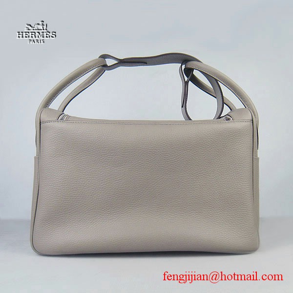 Hermes Women Shoulder Bag Grey 6208 Hermes Women Shoulder Bag Grey 6208