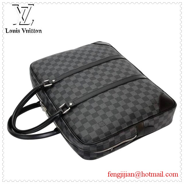 Louis Vuitton Damier Graphite Canvas Porte Documents Voyage GM N41123 Louis Vuitton Damier Graphite Canvas Porte Documents Voyage GM N41123