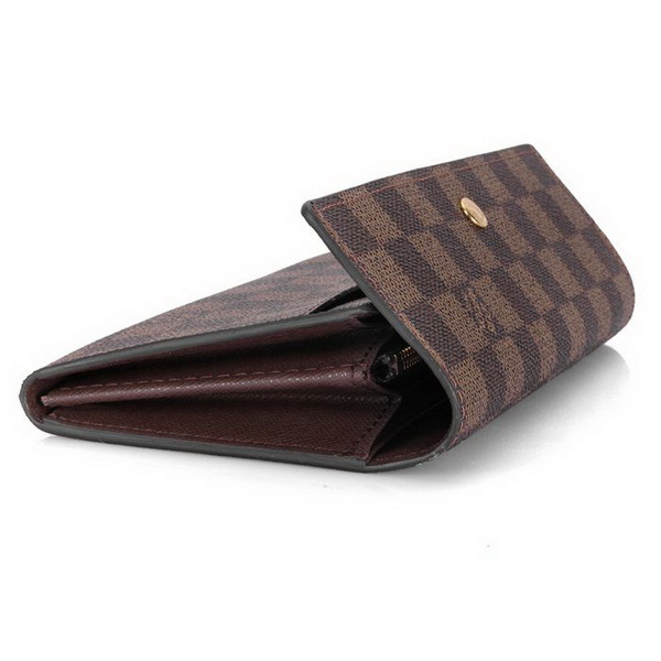 Louis Vuitton Damier Ebene Canvas Sarah Wallet N61734 Louis Vuitton Damier Ebene Canvas Sarah Wallet N61734